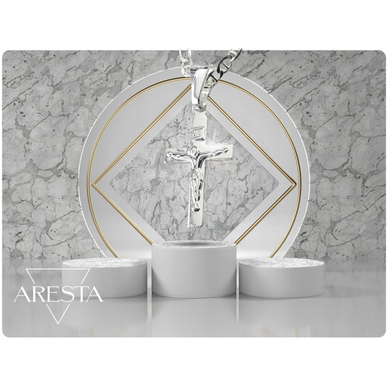 Łańcuszek Gucci z Krzyżykiem srebro próby 925 długość 55cm PUDEŁKO