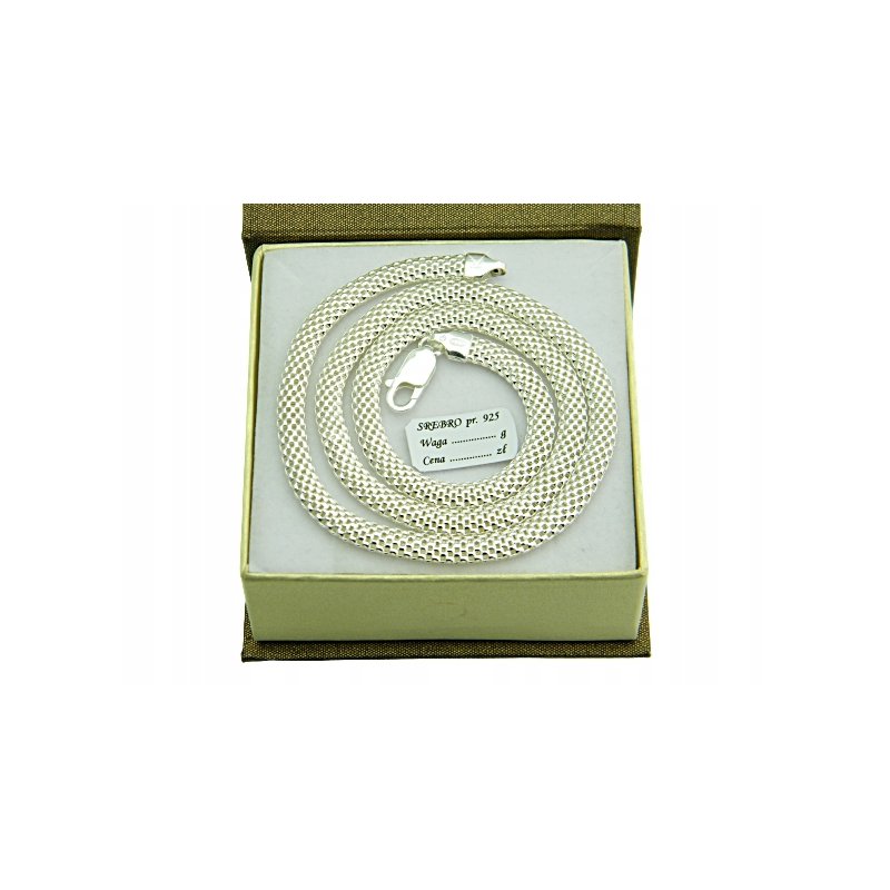 Naszyjnik damski Tuba szerokość 5mm srebro próby 925