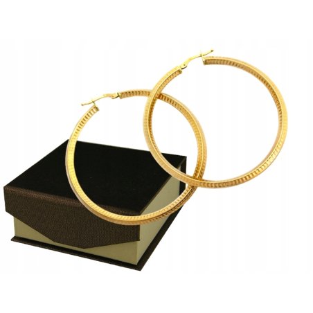 Złote kolczyki koła próby...