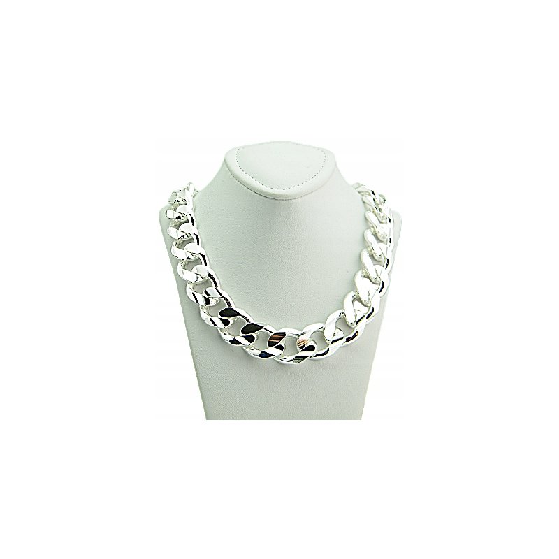 Łańcuszek męski pancerka długość 60cm szerokość 15,5mm srebro próby 925