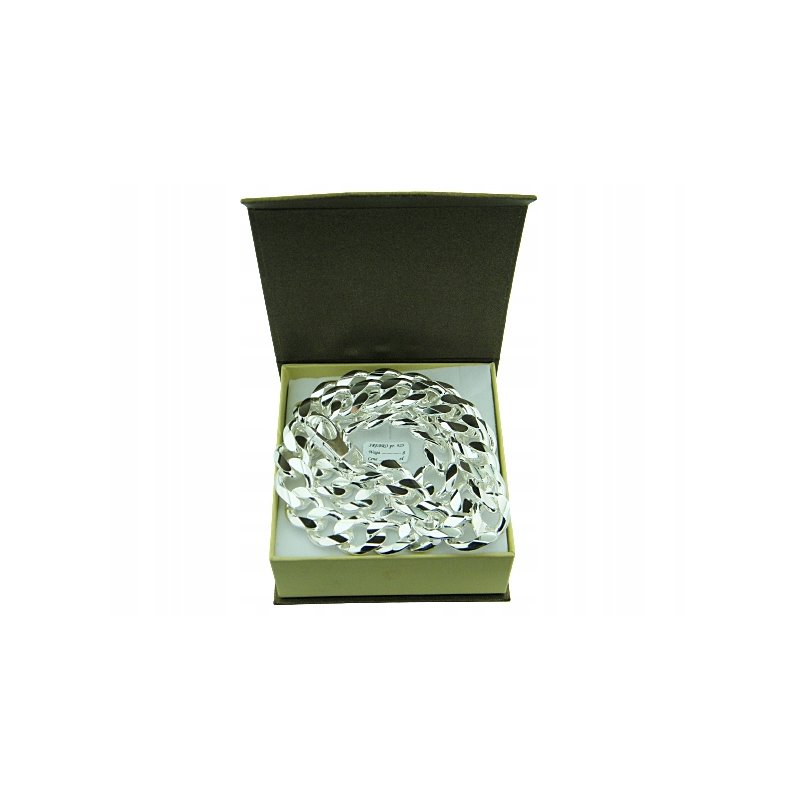 Łańcuszek męski pancerka długość 60cm szerokość 15,5mm srebro próby 925