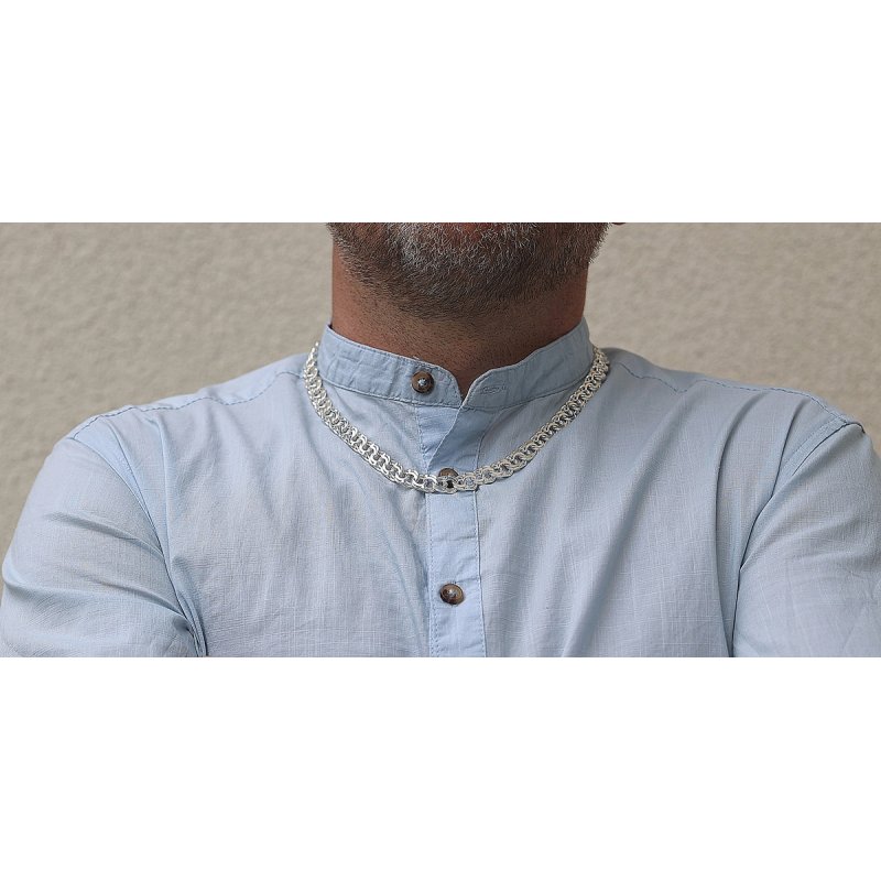 Łańcuszek Męski GALBARDI Szeroki 9,8mm elegancja i trwałość srebro próby 925