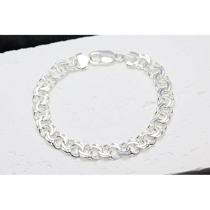 Bransoletka GALBARDI Szeroki 9,8mm elegancja i trwałość srebro próby 925