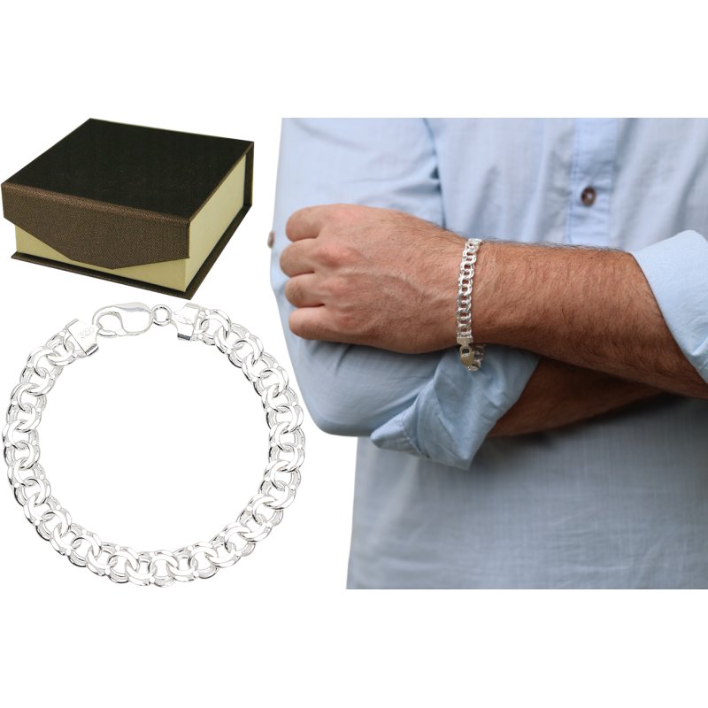 Bransoletka GALBARDI Szeroki 9,8mm elegancja i trwałość srebro próby 925