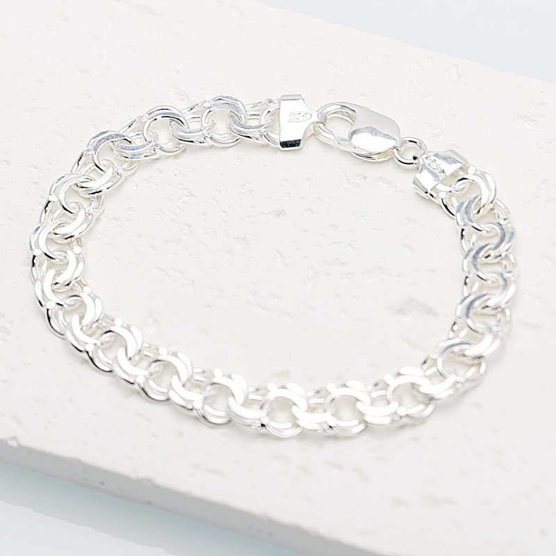 Bransoletka GALBARDI Szeroki 9,8mm elegancja i trwałość srebro próby 925