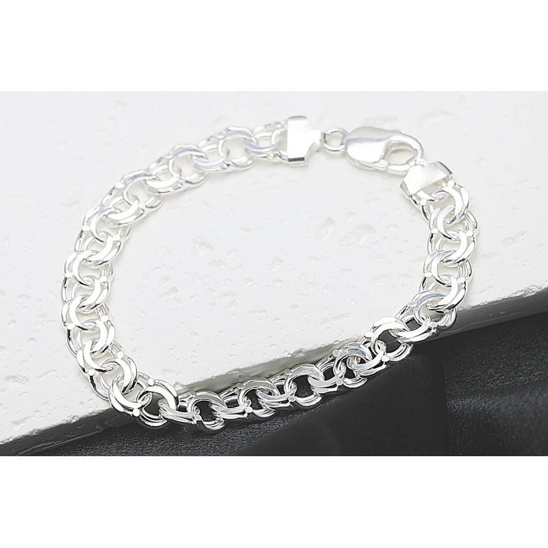 Bransoletka GALBARDI Szeroki 9,8mm elegancja i trwałość srebro próby 925