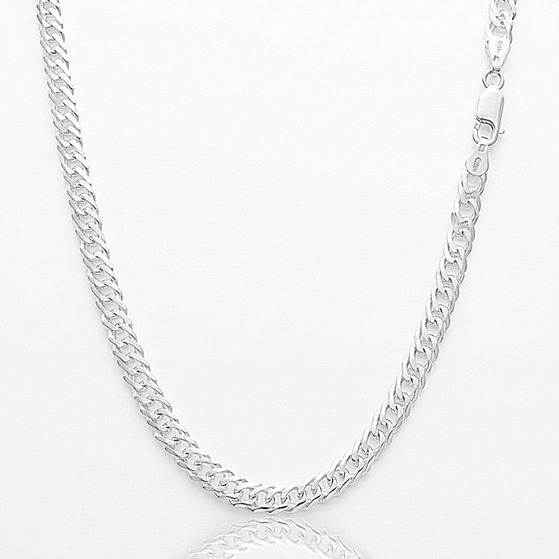 Łańcuszek srebrny męski Rombo szerokość 6mm długość 50cm próby 925