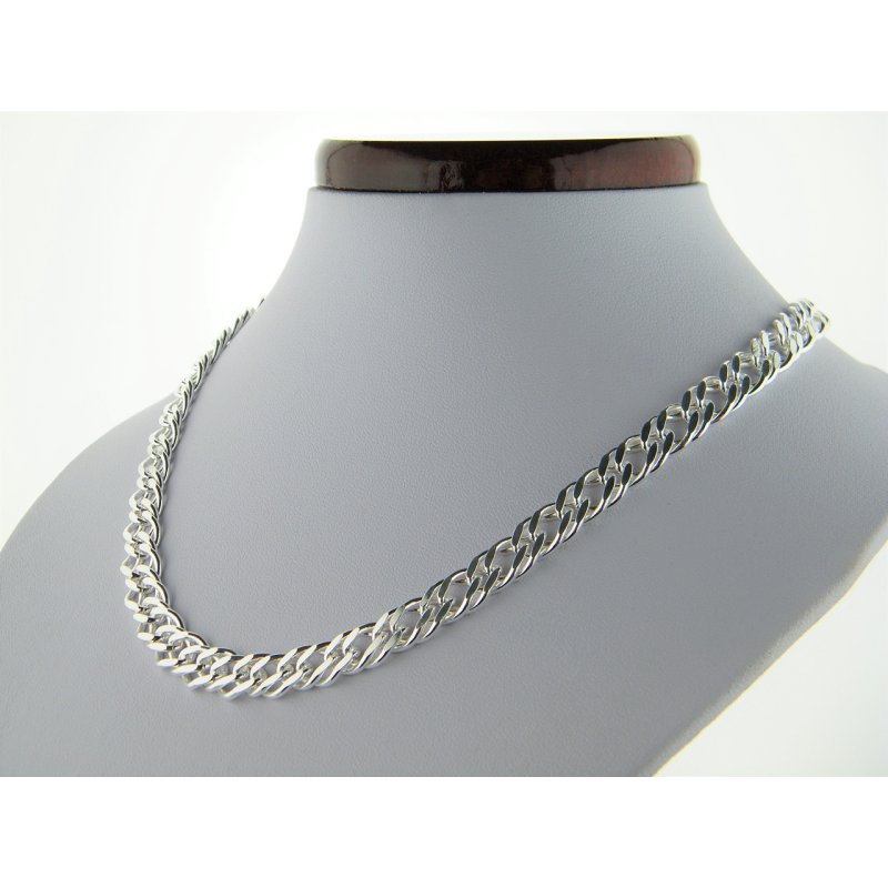 Męski łańcuszek Rombo długość 55cm szerokość 8,5mm srebro próby 925