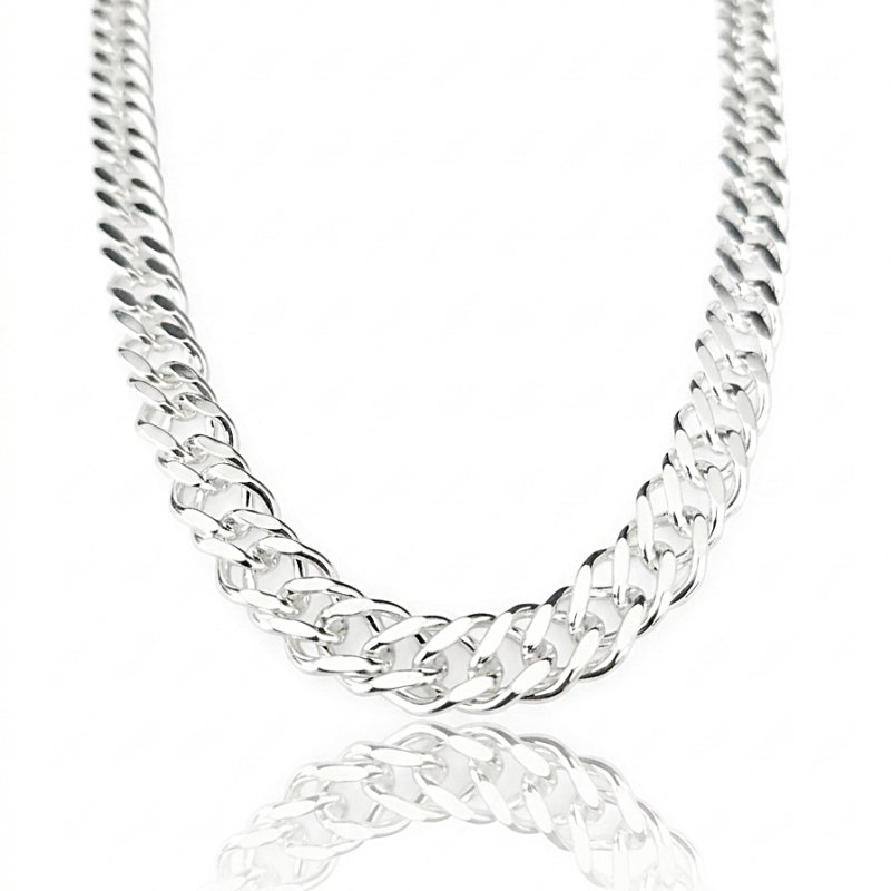 Męski łańcuszek Rombo długość 60cm szerokość 8,5mm srebro próby 925