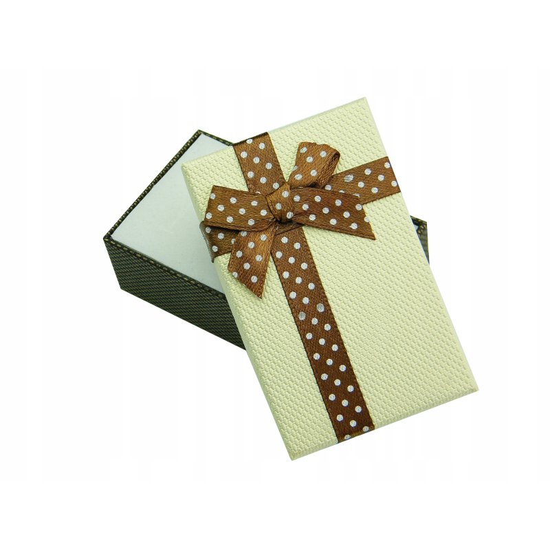 Pudełko opakowanie jubilerskie z kokardą