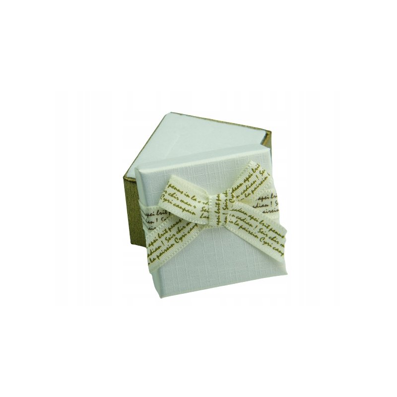 Pudełko opakowanie jubilerskie z kokardą