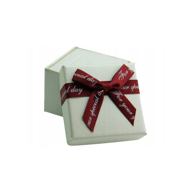 Pudełko opakowanie jubilerskie z kokardą
