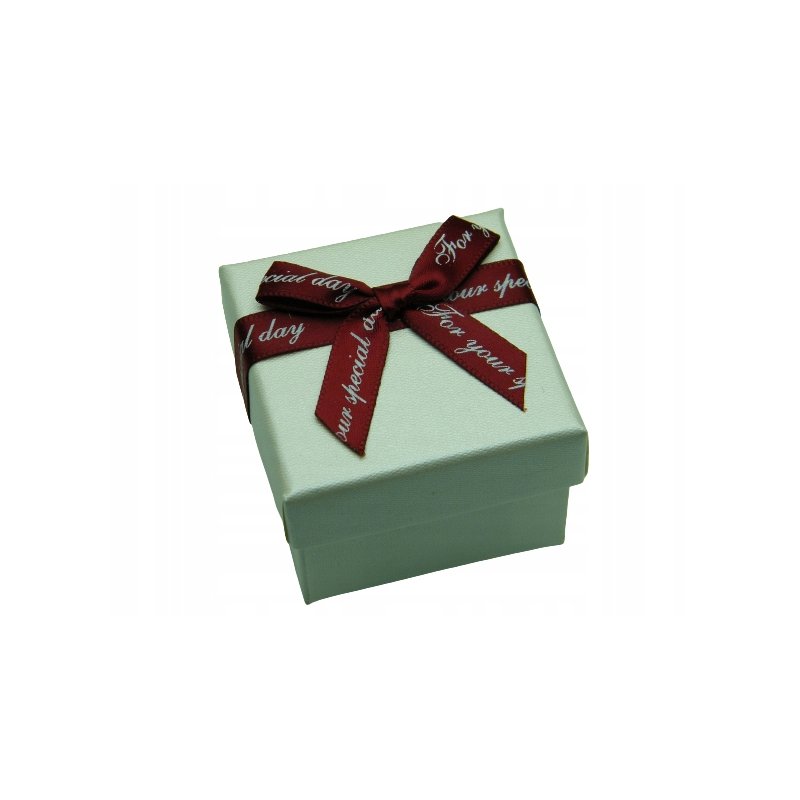 Pudełko opakowanie jubilerskie z kokardą