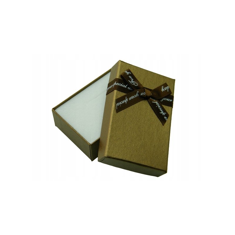 Pudełko opakowanie jubilerskie z kokardą