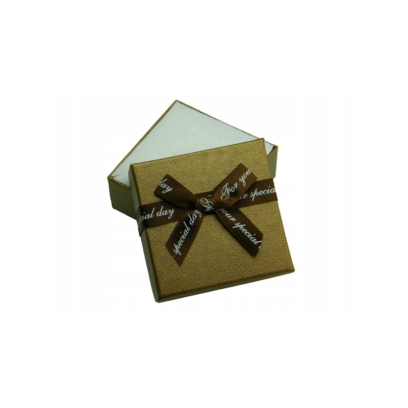 Pudełko opakowanie jubilerskie z kokardą