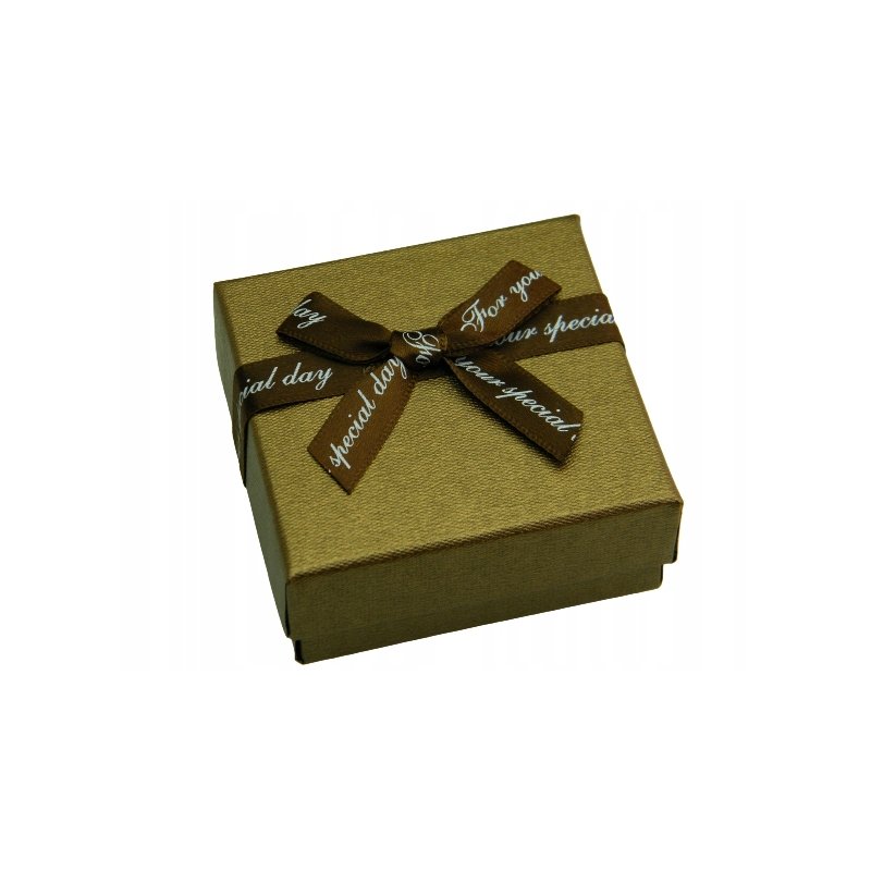 Pudełko opakowanie jubilerskie z kokardą