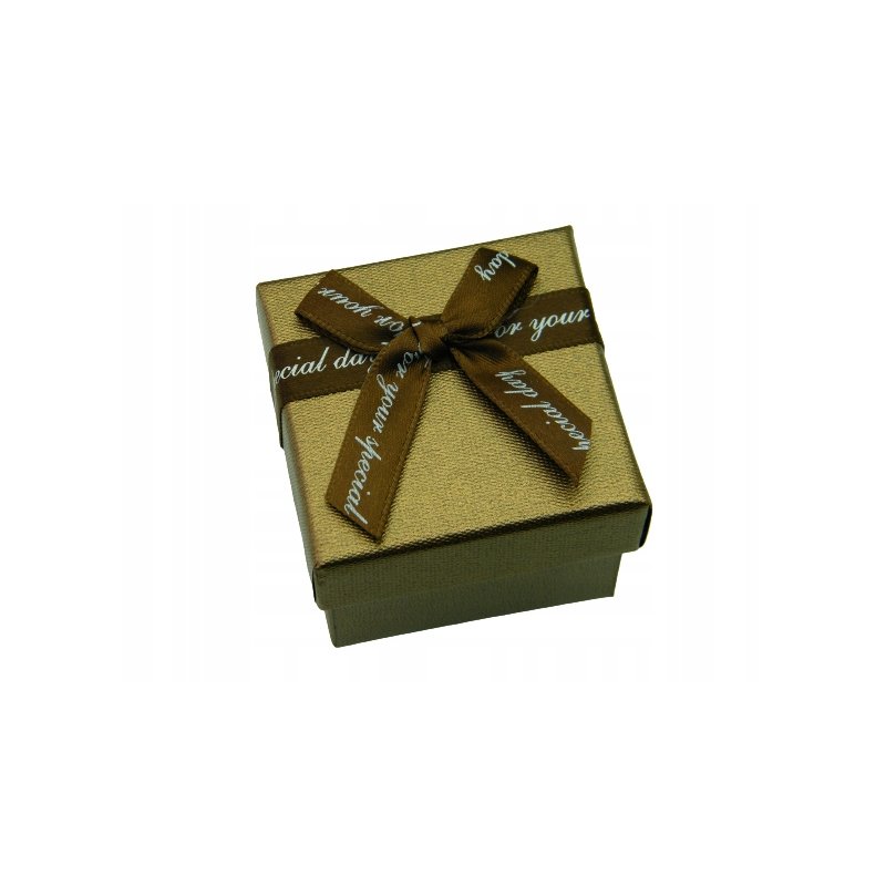 Pudełko opakowanie jubilerskie z kokardą