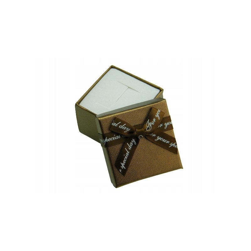 Pudełko opakowanie jubilerskie z kokardą