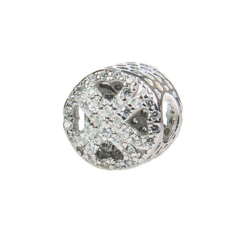 Koralik Beads Charms Koniczyna srebro próby 925