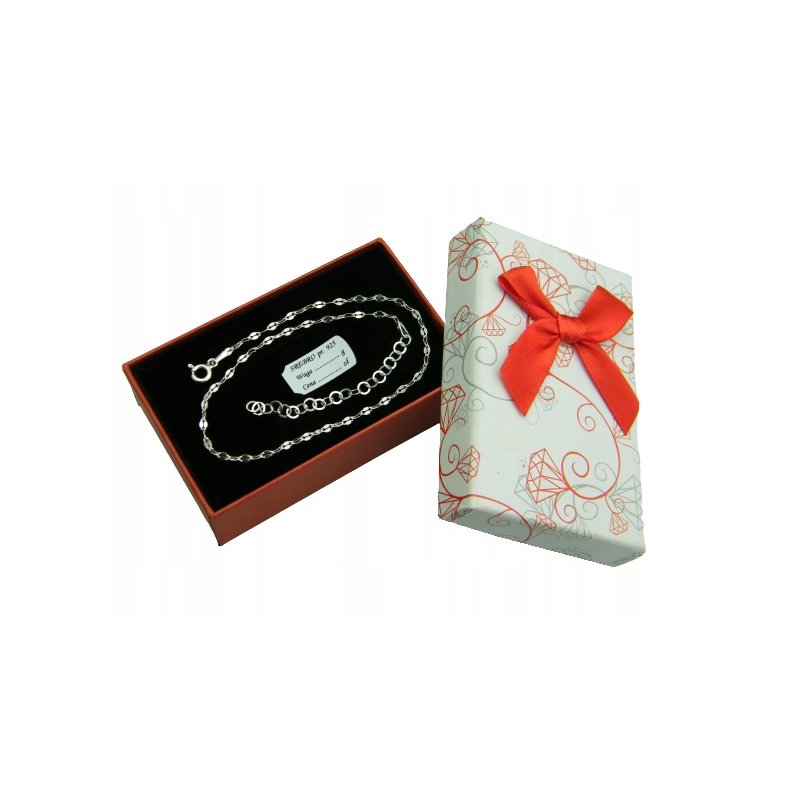 Bransoletka damska Mokka na nogę srebro próby 925