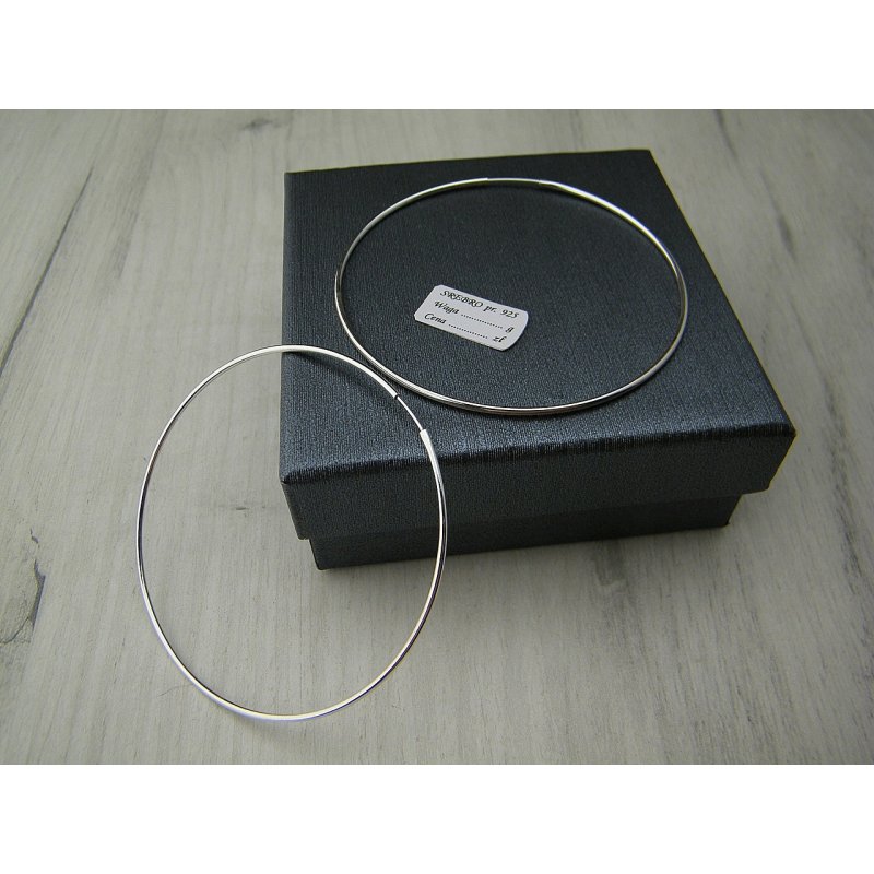 Subtelne kolczyki Koła średnica 6cm srebro próby 925