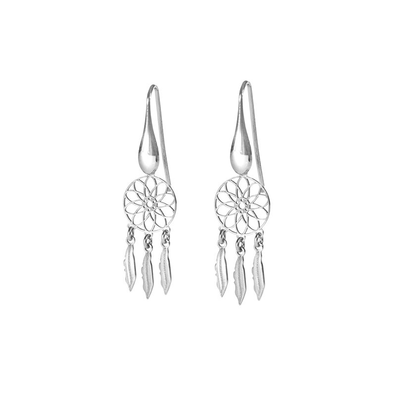 Kolczyki celebrytki Łapacz Snów srebro próby 925