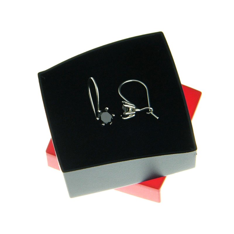 Kolczyki damskie z cyrkoniami srebro próby 925