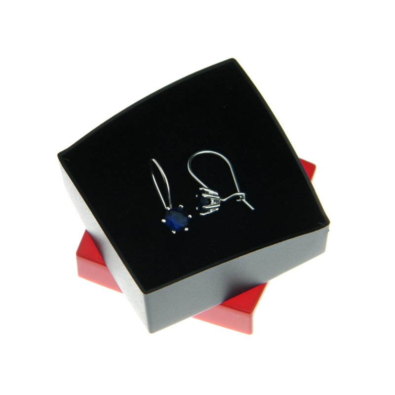 Kolczyki damskie z cyrkoniami srebro próby 925