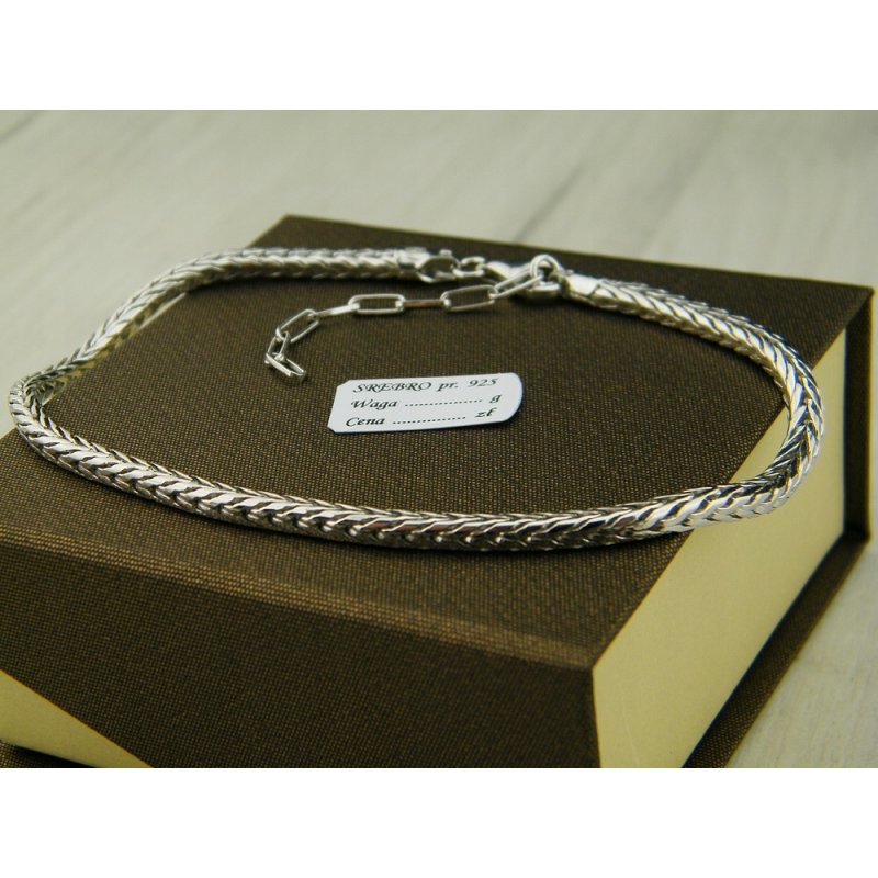 Bransoletka damska baza modułowa Bead Charms srebro próby 925