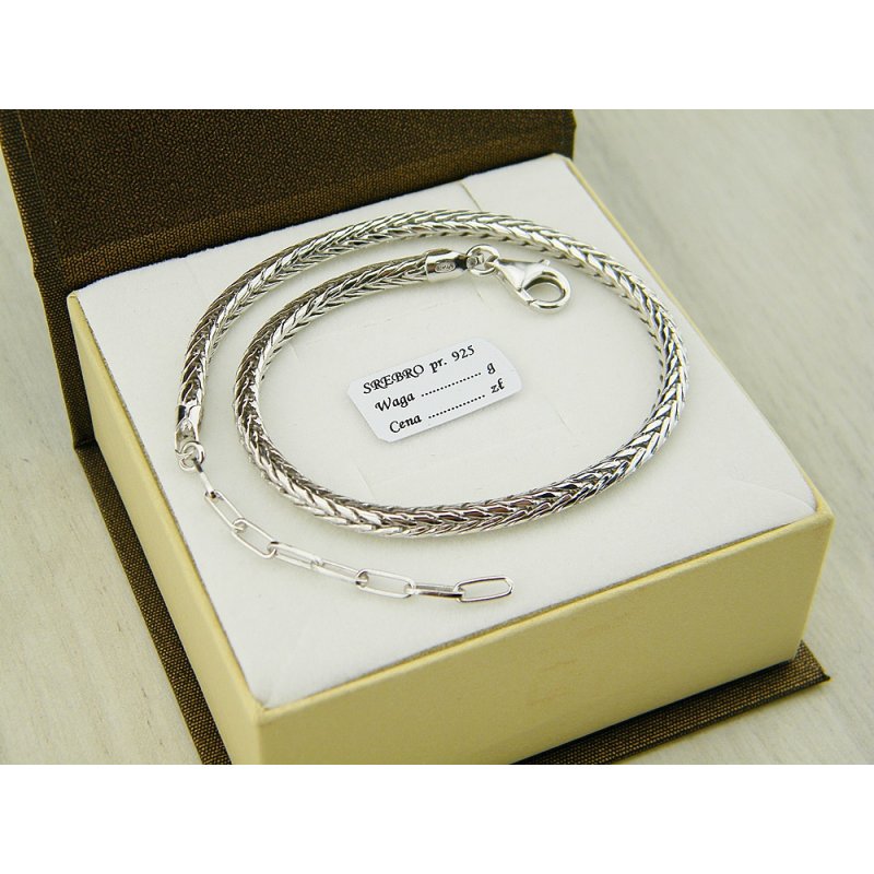 Bransoletka damska baza modułowa Bead Charms srebro próby 925