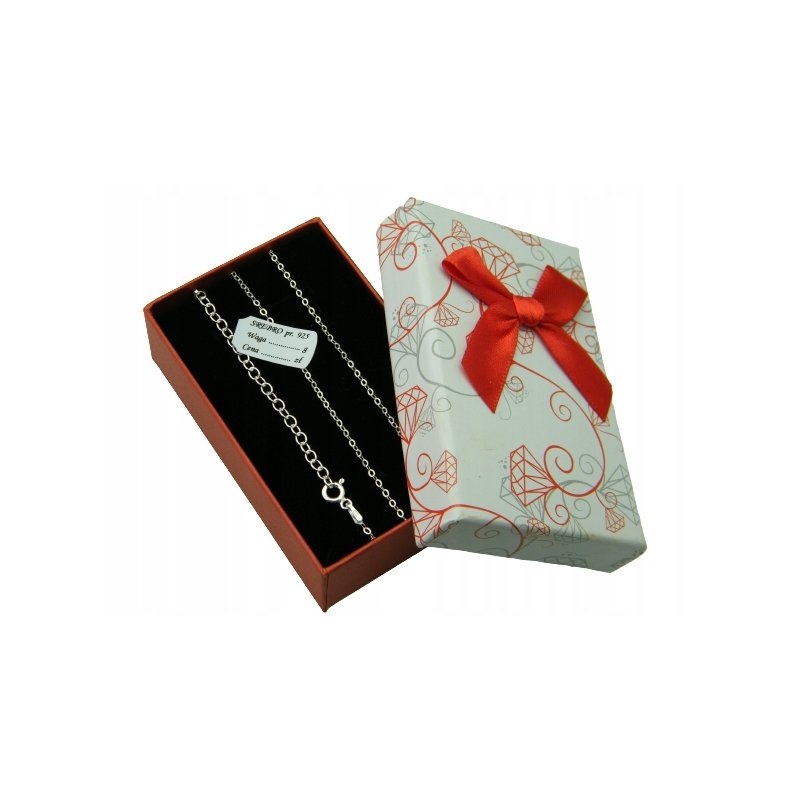 Łańcuszek damski Ankier Płaski srebro próby 925