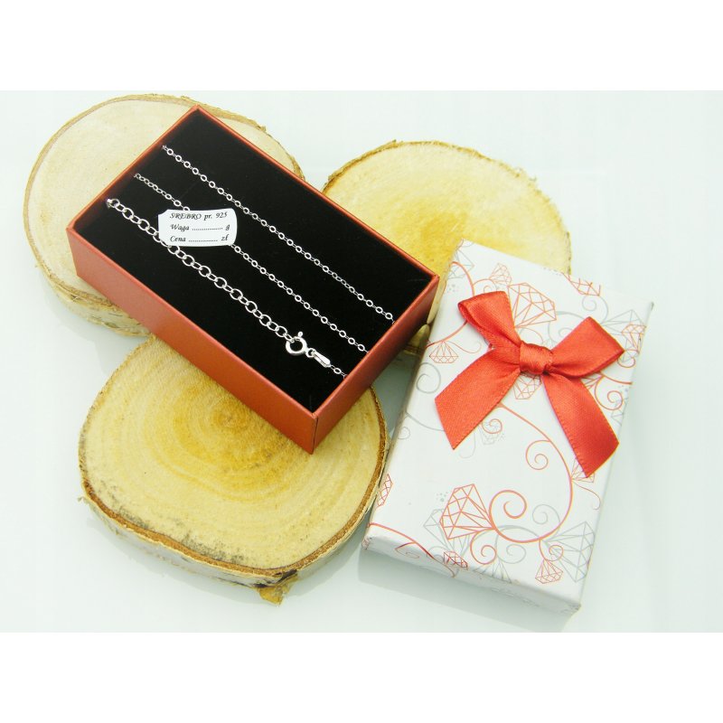 Łańcuszek damski Ankier Płaski srebro próby 925