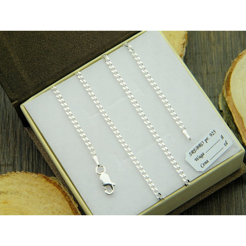 Łańcuszek męski pancerka srebro próby 925