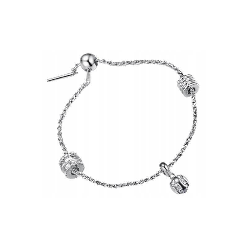 Bransoletka damska  baza modułowa Charmsy srebro próby 925